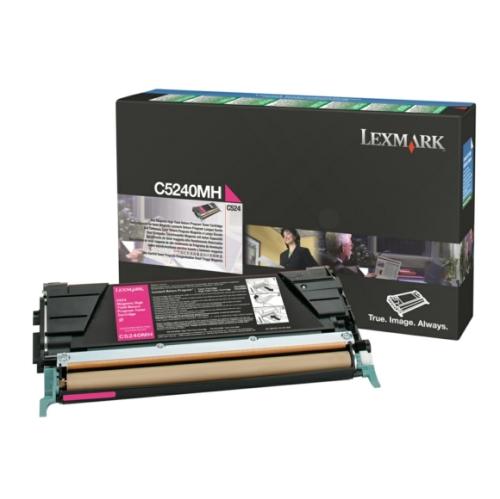 Lexmark cartucho de tóner magenta (C5240MH / 00C5240MH) (Retorno, alta capacidad)