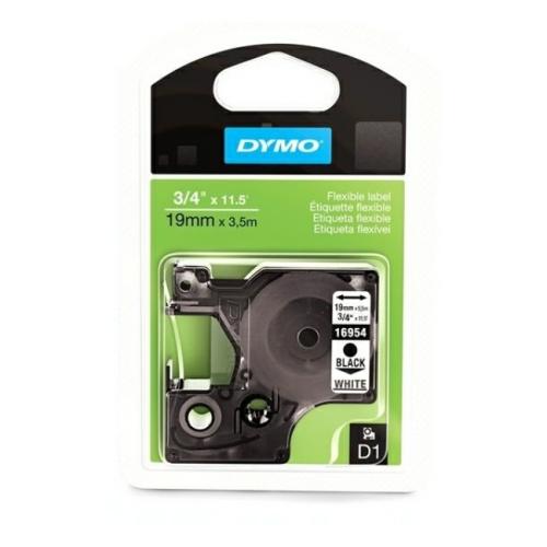 Dymo Cinta de impresión LetraTag negro sobre blanco (16960 / S0718070), 19mm, laminada