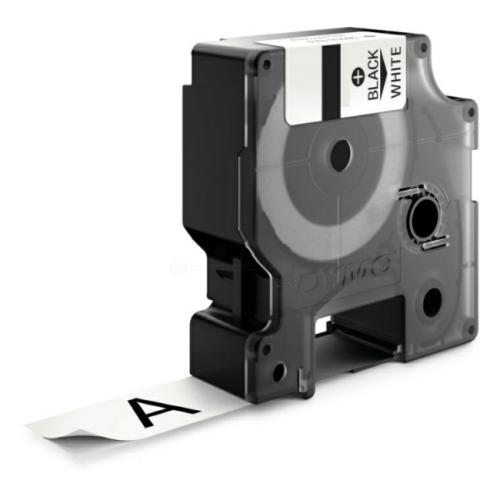 Dymo Banda de poliéster negro sobre blanco (18765 / S0718220), 19mm