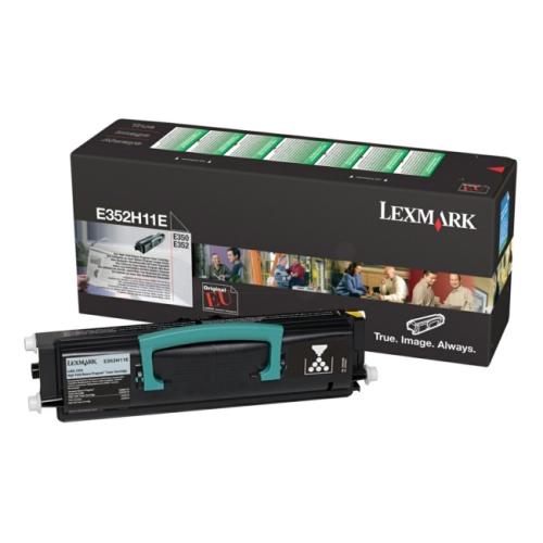 Lexmark cartucho de tóner negro (E352H11E / 0E352H11E) (Retorno, alta capacidad)