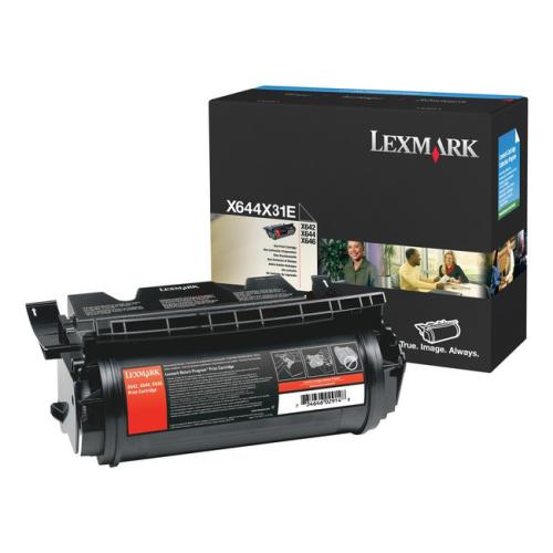 Lexmark cartucho de tóner negro (X644X31E / 0X644X31E) (alta capacidad)