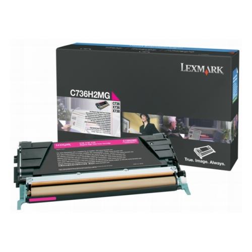 Lexmark cartucho de tóner magenta (C736H2MG / 0C736H2MG)