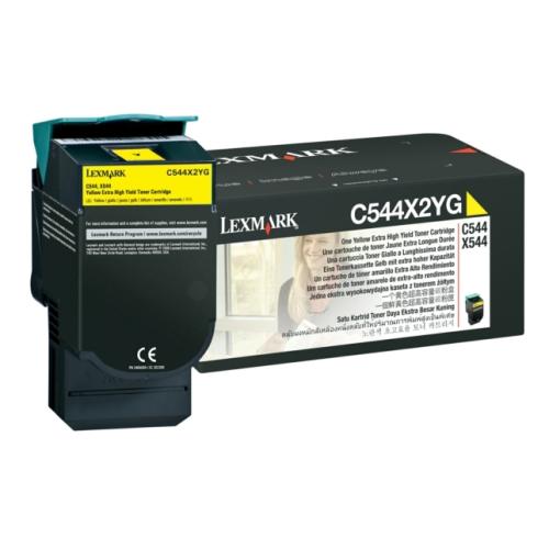 Lexmark cartucho de tóner amarillo (C544X2YG / 0C544X2YG)