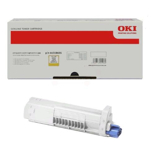 Oki cartucho de tóner amarillo (44318605)