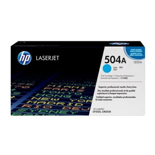 HP cartucho de tóner cian (CE251A / 504A)