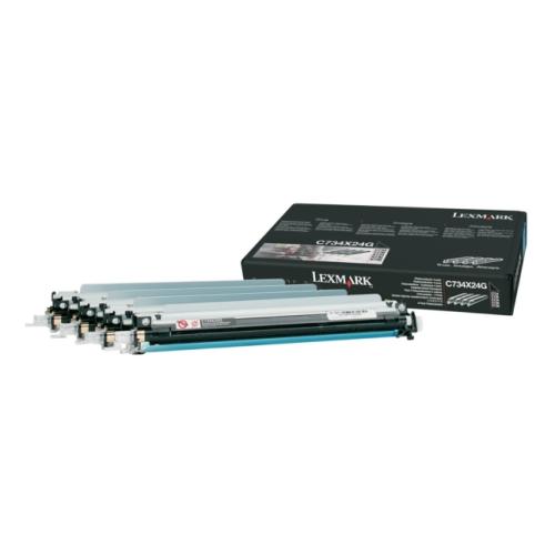 Lexmark tambor negro / cian / magenta / amarillo (C734X24G / 0C734X24G) (value pack)