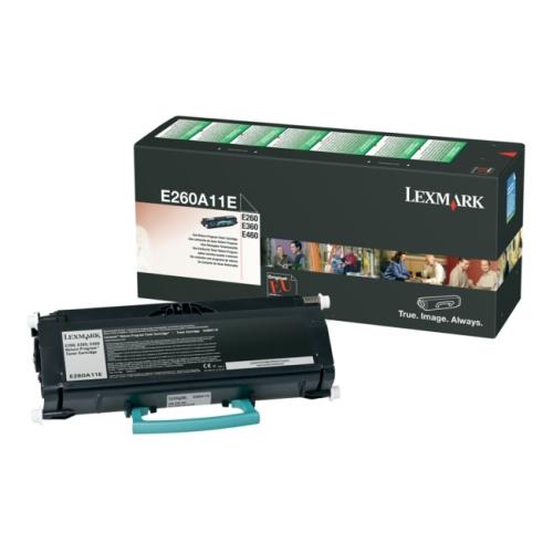 Lexmark cartucho de tóner negro (E260A11E / 0E260A11E) (Retorno)
