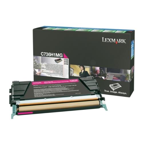 Lexmark cartucho de tóner magenta (C736H1MG / 0C736H1MG) (Retorno)