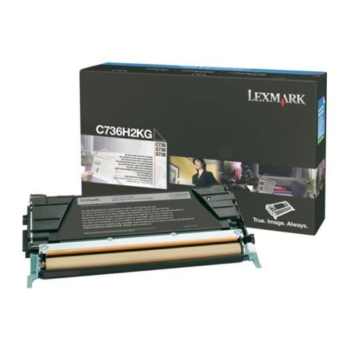 Lexmark cartucho de tóner negro (C736H2KG / 0C736H2KG)
