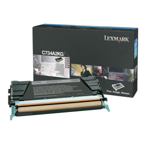 Lexmark cartucho de tóner negro (C734A2KG / 0C734A2KG)