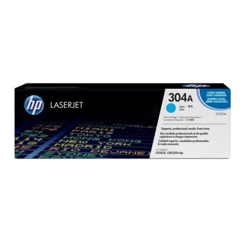 HP cartucho de tóner cian (CC531A / 304A)