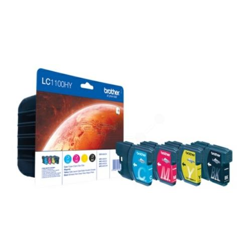 Brother cartucho de tinta negro / cian / magenta / amarillo (LC1100HYVALBP) (multipack)
