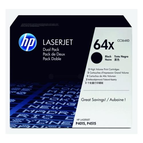 HP cartucho de tóner negro (CC364XD / 64XD) (Paquete Doble, alta capacidad)