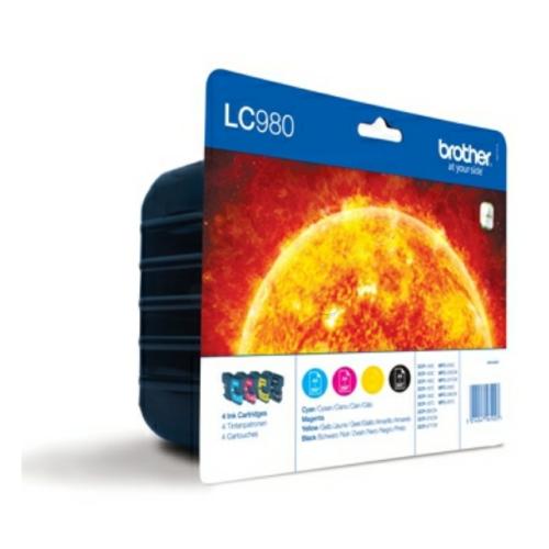 Brother cartucho de tinta negro / cian / magenta / amarillo (LC980VALBPDR) (multipack)