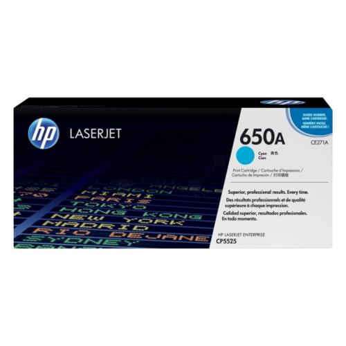 HP cartucho de tóner cian (CE271A / 650A)