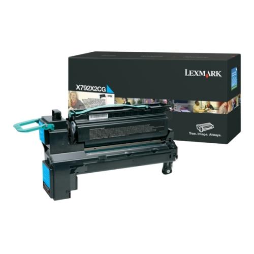 Lexmark cartucho de tóner cian (X792X2CG / 0X792X2CG) (alta capacidad)