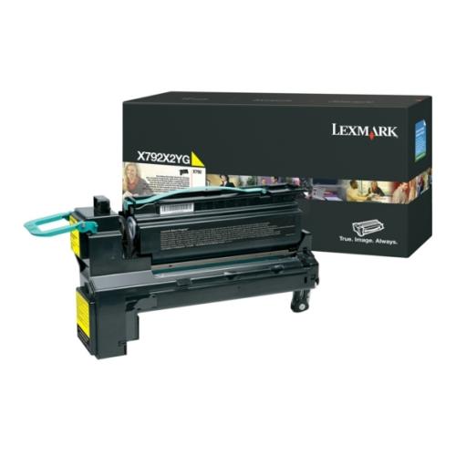 Lexmark cartucho de tóner amarillo (X792X2YG / 0X792X2YG) (alta capacidad)