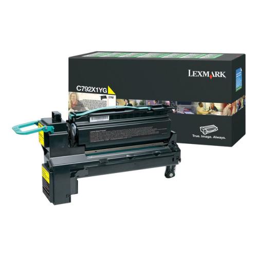 Lexmark cartucho de tóner amarillo (C792X1YG / 0C792X1YG) (Retorno, alta capacidad)