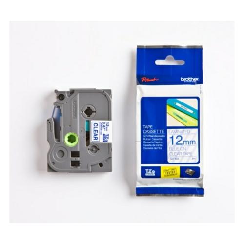 Brother tape azul sobre transparente (TZE133), 12mm, laminada