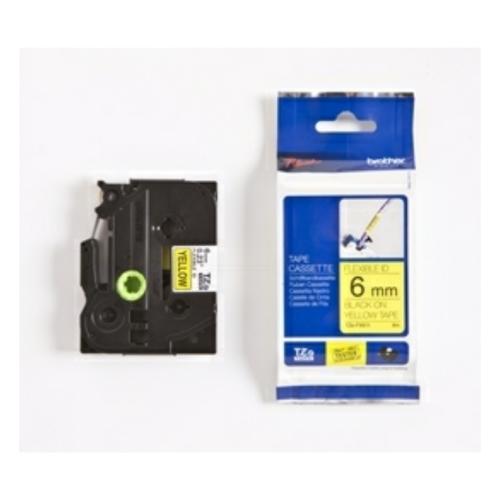 Brother tape negro sobre amarillo (TZEFX611)