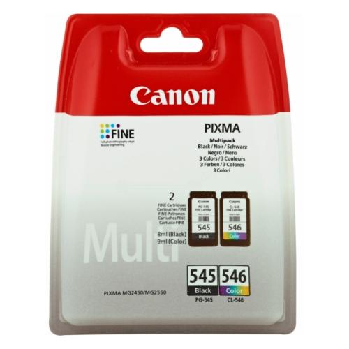 Canon cartucho de tinta negro / color (8287B005 / PG545+CL546) (Paquete Doble, multipack)