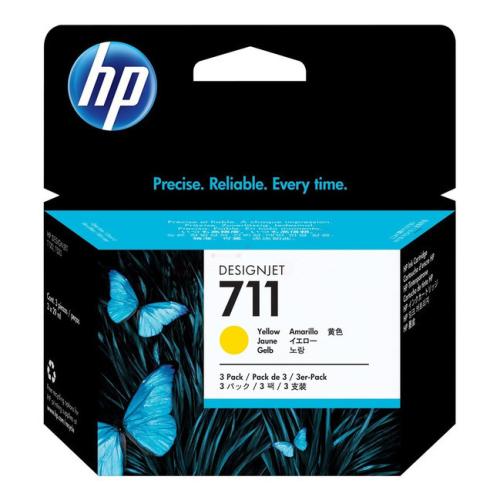 HP cartucho de tinta amarillo (CZ136A / 711)