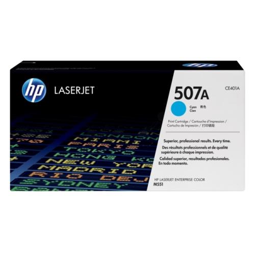 HP cartucho de tóner cian (CE401A / 507A)