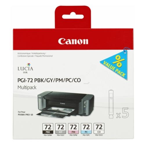 Canon cartucho de tinta foto negra / foto cian / magenta foto / gris / optimizer (6403B007 / PGI72) (multipack)