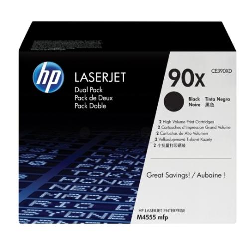 HP cartucho de tóner negro (CE390XD / 90X) (Paquete Doble)