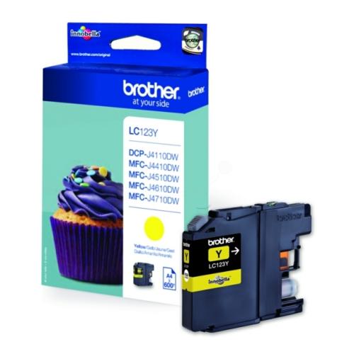 Brother cartucho de tinta amarillo (LC123Y)