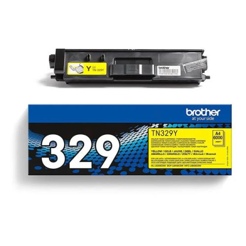 Brother cartucho de tóner amarillo (TN329Y) (alta capacidad)