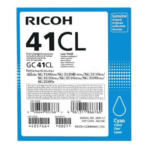 Ricoh cartucho de tinta cian (405766 / GC41CL)