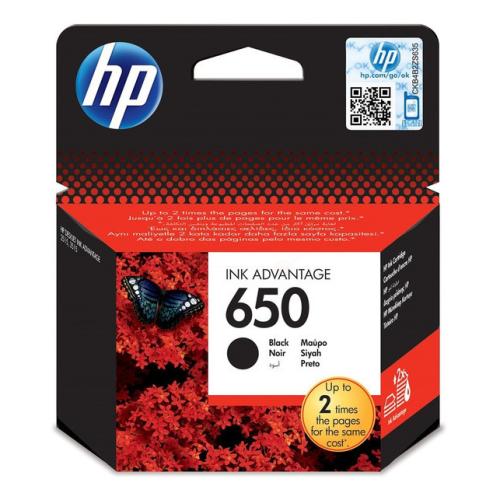 HP cartucho de tinta negro (CZ101AE / 650)