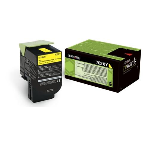 Lexmark cartucho de tóner amarillo (70C2XY0 / 702XY) (Retorno, alta capacidad)