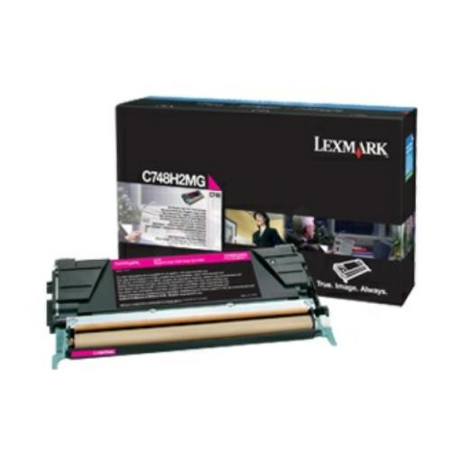 Lexmark cartucho de tóner magenta (C748H2MG / 0C748H2MG)