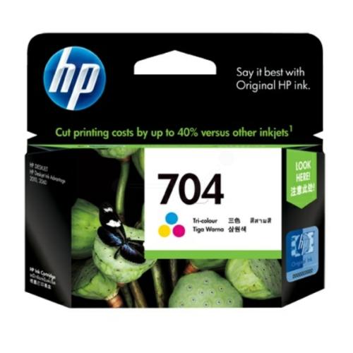 HP cartucho de tinta color (CN693AE / 704)