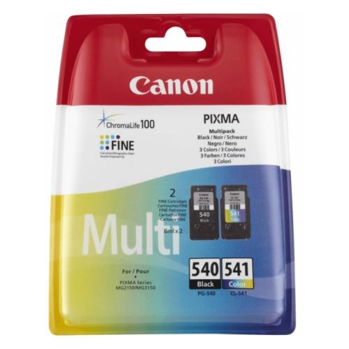 Canon cartucho de tinta negro / color (5225B006 / PG540+CL541) (Paquete Doble, multipack)