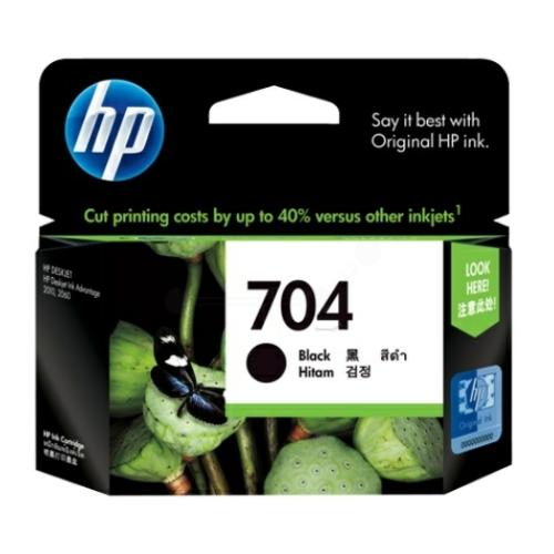 HP cartucho de tinta negro (CN692AE / 704)