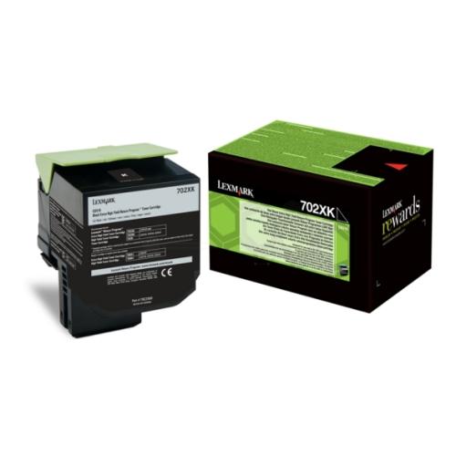 Lexmark cartucho de tóner negro (70C2XK0 / 702XK) (Retorno, alta capacidad)