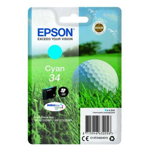 Epson cartucho de tinta cian (C13T34624010 / 34)