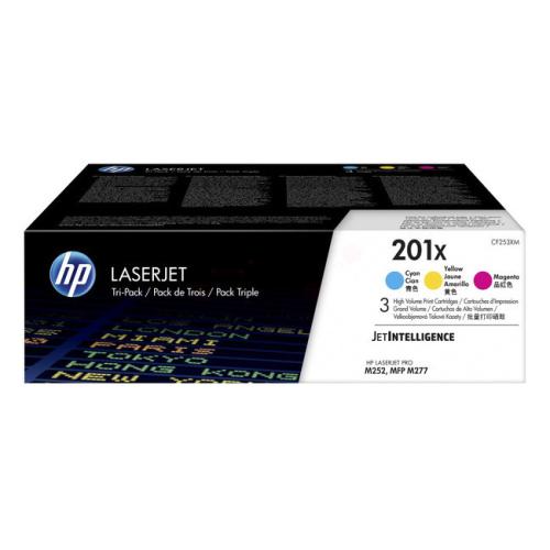 HP cartucho de tóner cian / magenta / amarillo (CF253XM / 201X) (multipack)