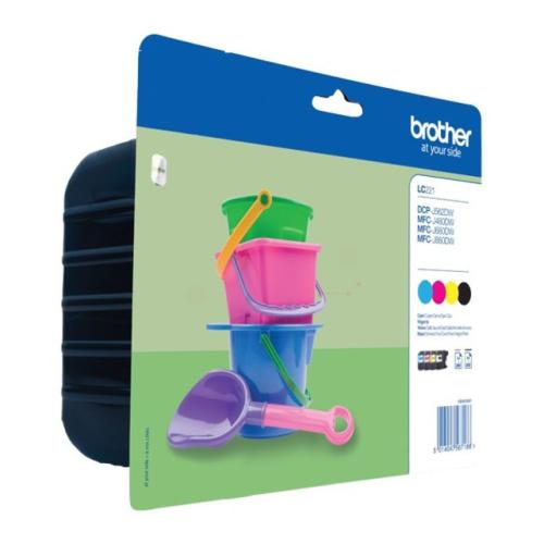 Brother cartucho de tinta negro / cian / magenta / amarillo (LC221VALBP) (multipack)