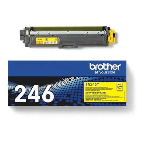 Brother cartucho de tóner amarillo (TN246Y)