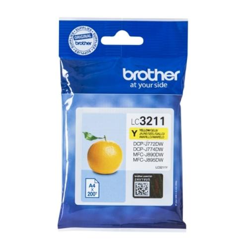 Brother cartucho de tinta amarillo (LC3211Y)