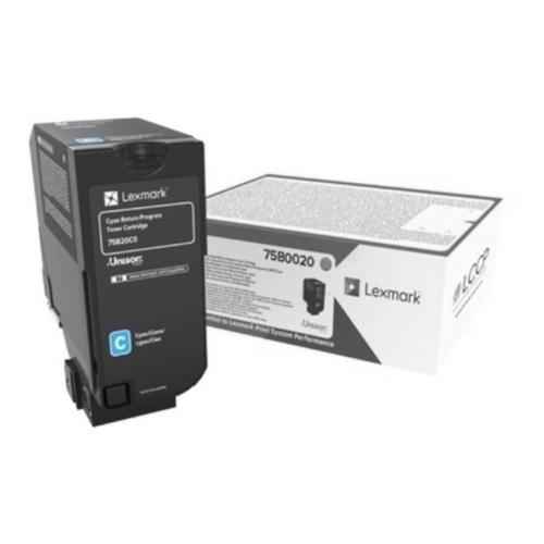 Lexmark cartucho de tóner cian (75B0020 / 075B0020)