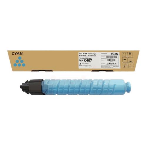 Ricoh cartucho de tóner cian (842212 / 842208)