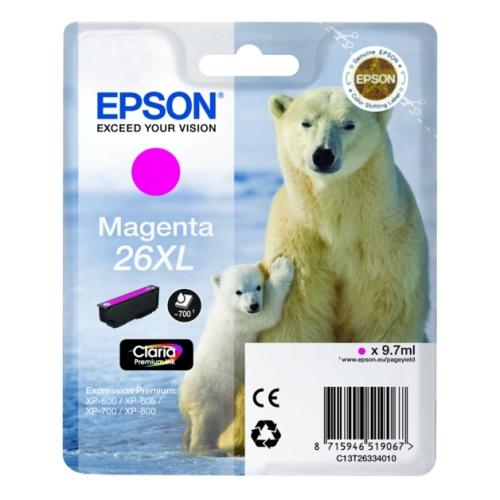 Epson cartucho de tinta magenta (C13T26334012 / 26XL) (alta capacidad)