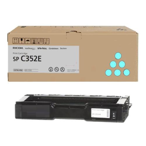 Ricoh cartucho de tóner cian (407384 / TYPESP352E)