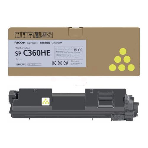 Ricoh cartucho de tóner amarillo (408187 / SPC360HE) (alta capacidad)