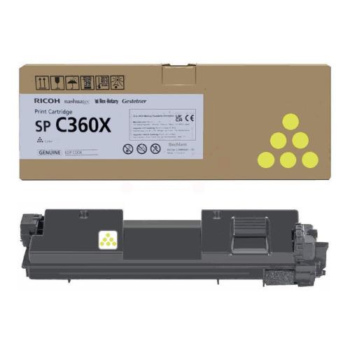 Ricoh cartucho de tóner amarillo (408253 / SPC360X) (alta capacidad)